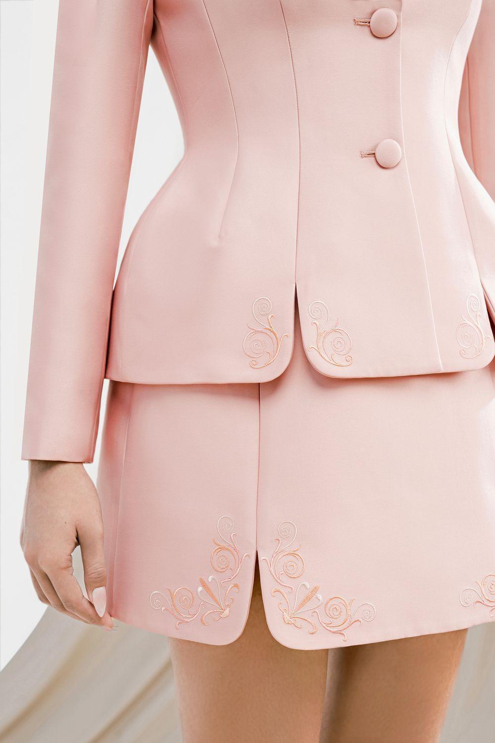 Caroline Peplum Shawl Lapel Taffeta Jacket - MEAN BLVD