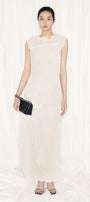 Casey Sheath Extended Flap Duchess Satin Ankle Length Dress - MEAN BLVD
