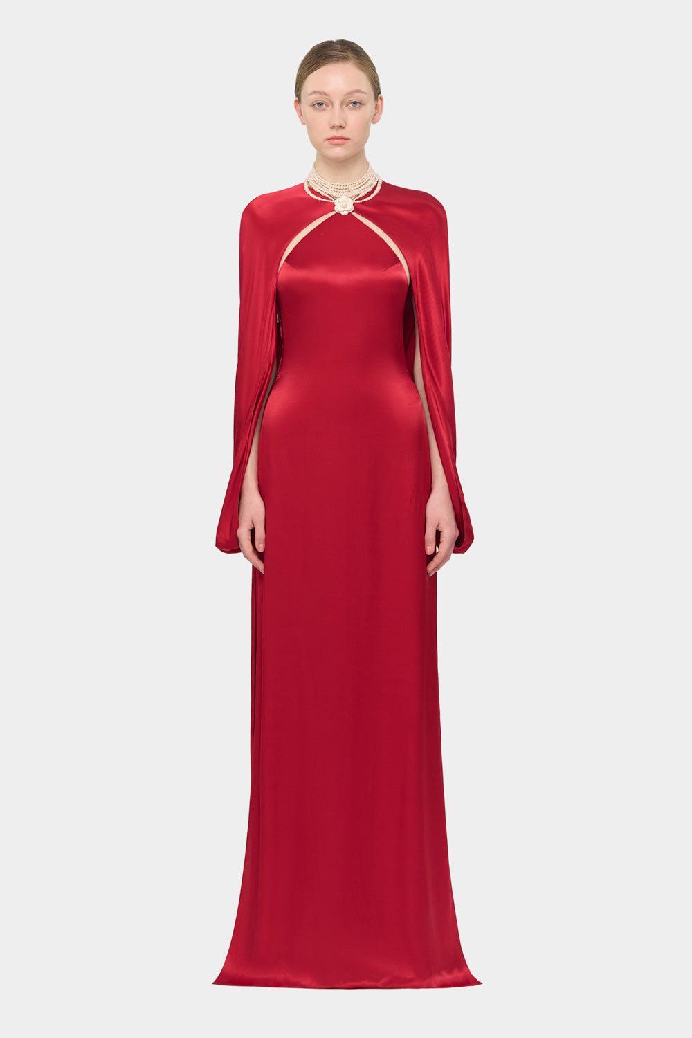 cassandra red dress Red Vegan "Cassandra" Dressing Gown