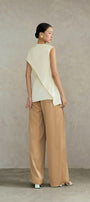 Cassia Straight Wide Leg Linen Cotton Floor Length Pants - MEAN BLVD