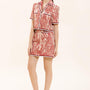 Caterina A-line Patch Pocket Taffeta Mini Skirt - MEAN BLVD
