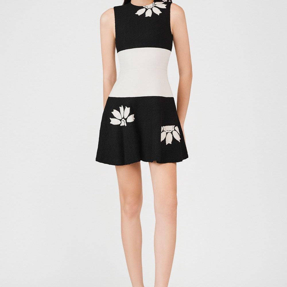 Catherine Drop Waist Sleeveless Taffeta Mini Dress - MEAN BLVD