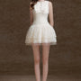 Catina Layered Jewel Neck Lace Mini Dress - MEAN BLVD