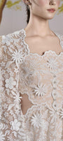 Cecile A-line Bishop Sleeved Lace Mini Dress - MEAN BLVD