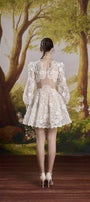 Cecile A-line Bishop Sleeved Lace Mini Dress - MEAN BLVD
