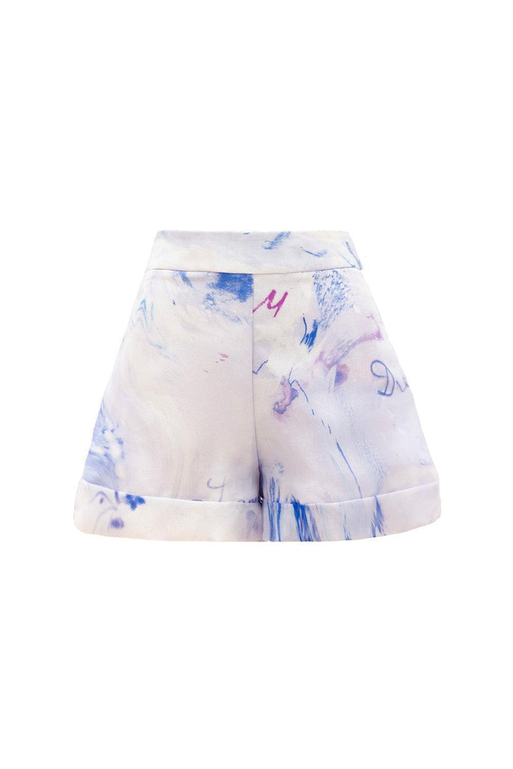 Celeste Straight High Waist Organza Mini Shorts - MEAN BLVD