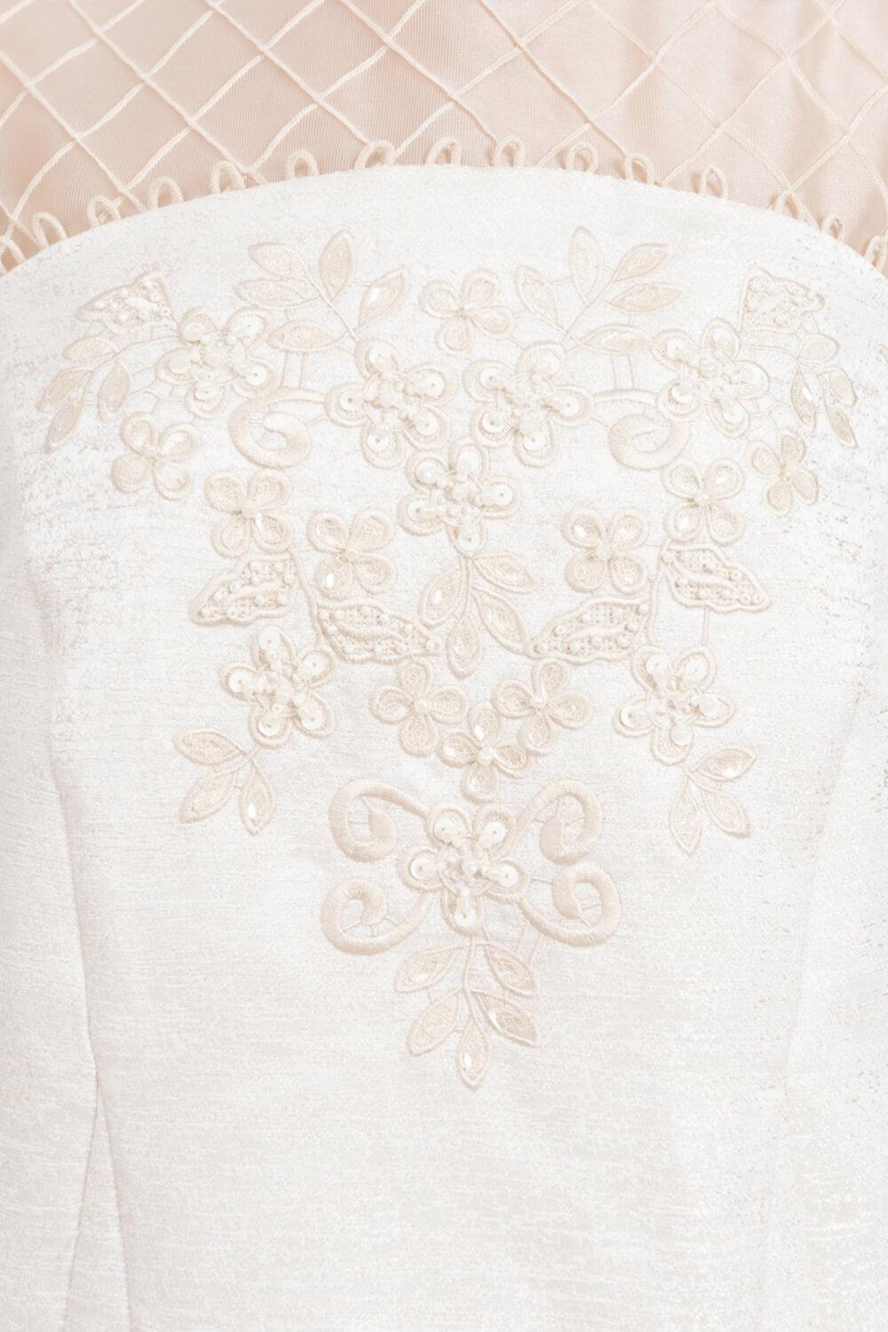 Celestia Cocoon Round Neck Taffeta Below The Knee Dress - MEAN BLVD