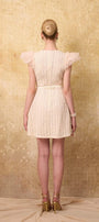 Celia A-line Cap Sleeved Mesh Lace Mini Dress - MEAN BLVD