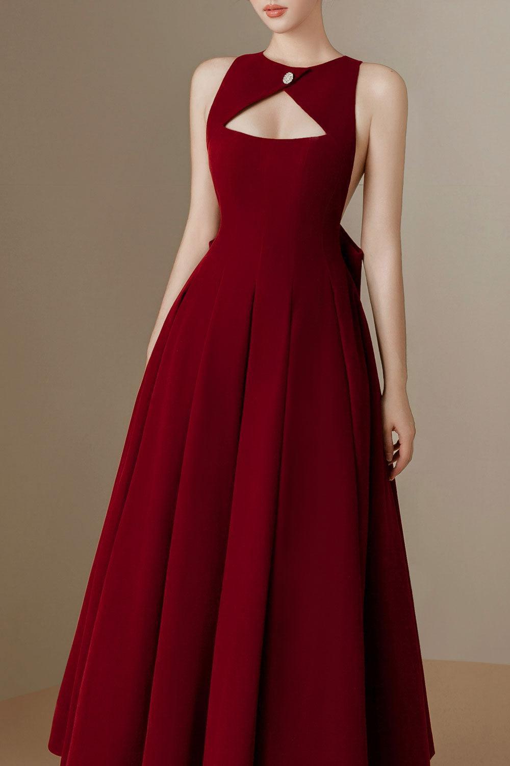 celine red dress Cline Red semi-sheer tulle-panel maxi dress, S / Red