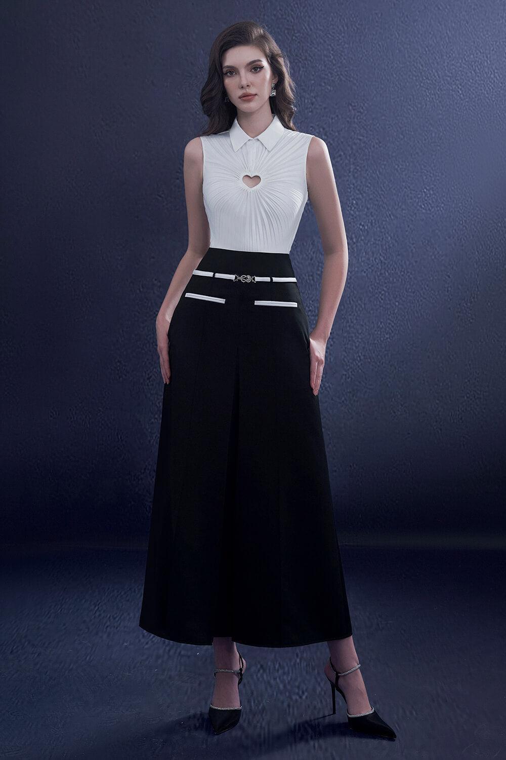 Chameleon A-line Sleeveless Taffeta Silk Ankle Length Jumpsuit - MEAN BLVD