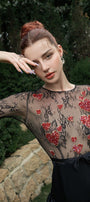 Chaos A-line Long Sleeved Lace Mini Dress - MEAN BLVD