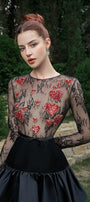 Chaos A-line Long Sleeved Lace Mini Dress - MEAN BLVD