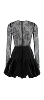 Chaos A-line Long Sleeved Lace Mini Dress - MEAN BLVD