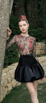 Chaos A-line Long Sleeved Lace Mini Dress - MEAN BLVD