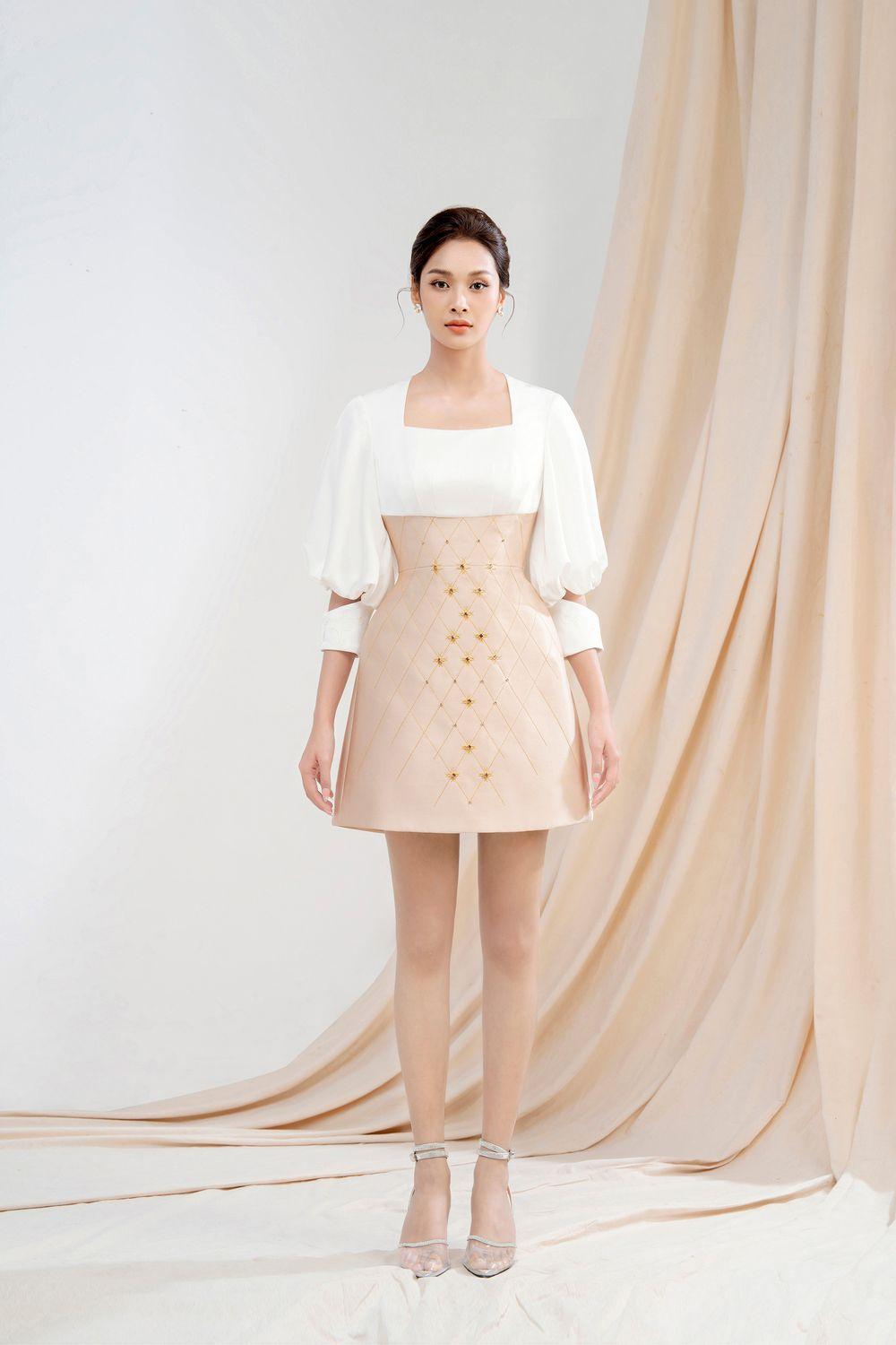 Charlotte A-line Square Neck Taffeta Mini Dress - MEAN BLVD