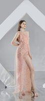 Chelsea Slit One Shoulder Organza Midi Dress - MEAN BLVD