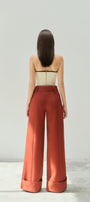 Chieu Straight Wide Leg Khaki Floor Length Pants - MEAN BLVD