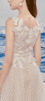 Chloe Fit and Flare Flower Applique Lace Midi Dress - MEAN BLVD