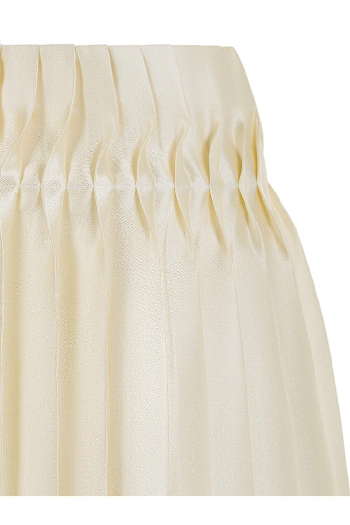 Ciara A-line Pleated Taffeta Mini Skirt - MEAN BLVD