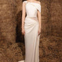 Cici Asymmetric Side Slit Taffeta Floor Length Dress - MEAN BLVD