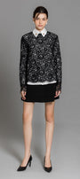 Cielo A-line Layered Wool Mini Skirt - MEAN BLVD
