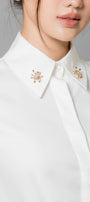 Cielo Straight Collared Neck Cotton Shirt - MEAN BLVD