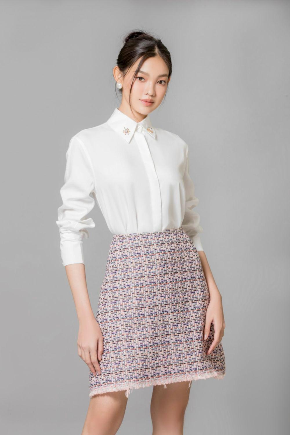 Cielo Straight Collared Neck Cotton Shirt - MEAN BLVD