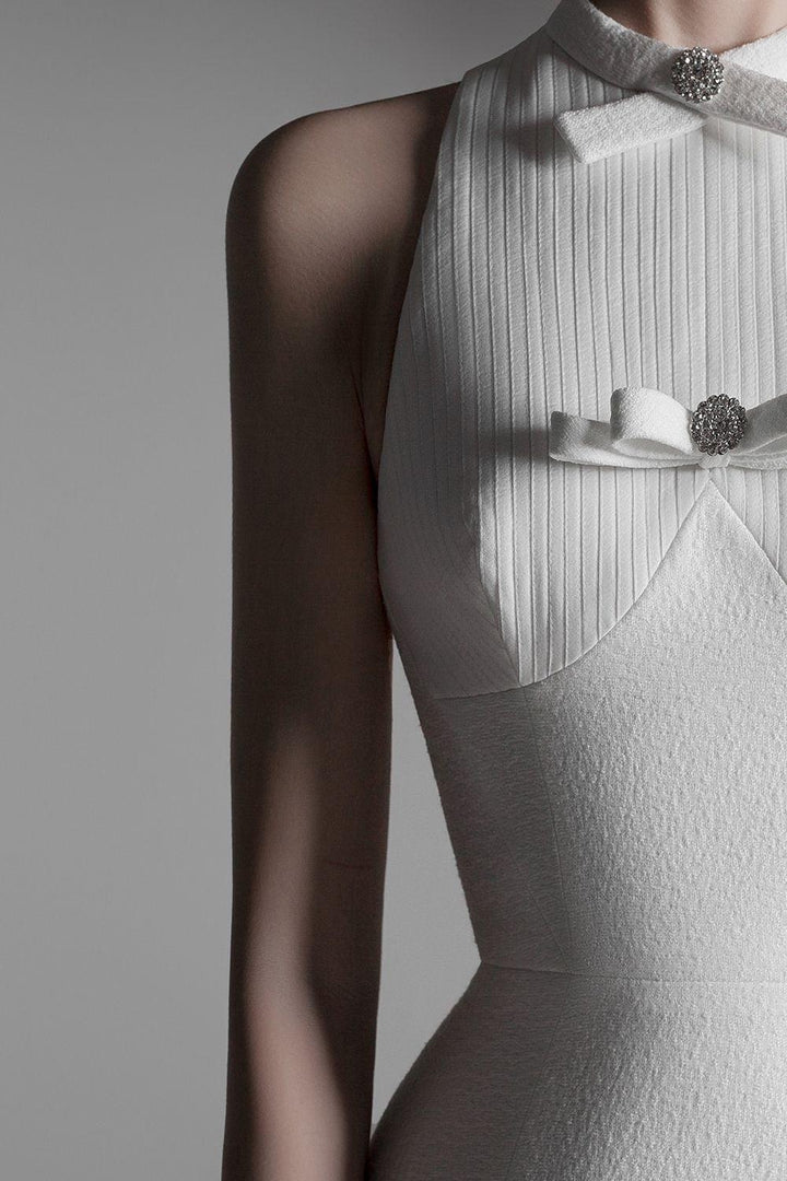 Cilla A-line Sleeveless Jacquard Midi Dress - MEAN BLVD