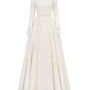 Cisneros Ball Gown Round Neck Silk Lace Floor Length Dress - MEAN BLVD