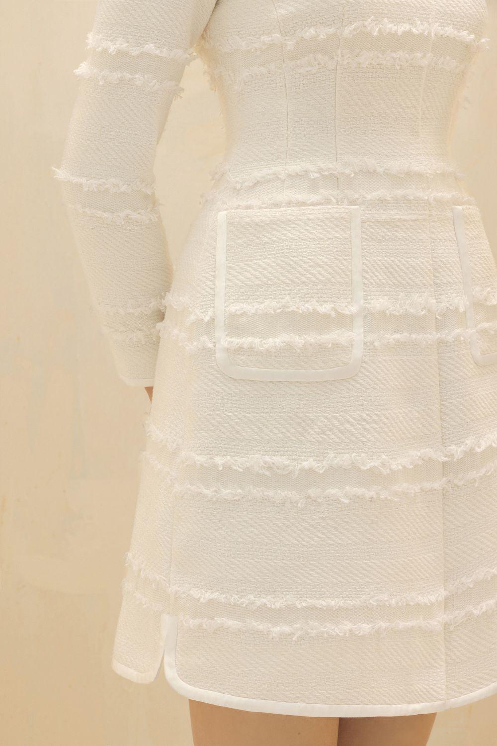 claire a line mini dress Claire White Lace A-line Square Neck Mini Dress Lvlvs