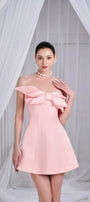 Clayton A-line Bow Organdy Mini Dress - MEAN BLVD