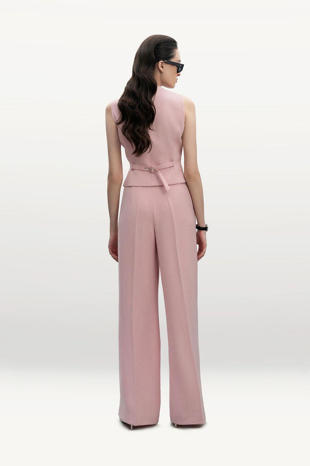 Clementine Straight Wide Leg Velvet Floor Length Pants - MEAN BLVD