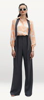 Clementine Straight Wide Leg Velvet Floor Length Pants - MEAN BLVD