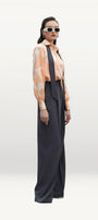 Clementine Straight Wide Leg Velvet Floor Length Pants - MEAN BLVD