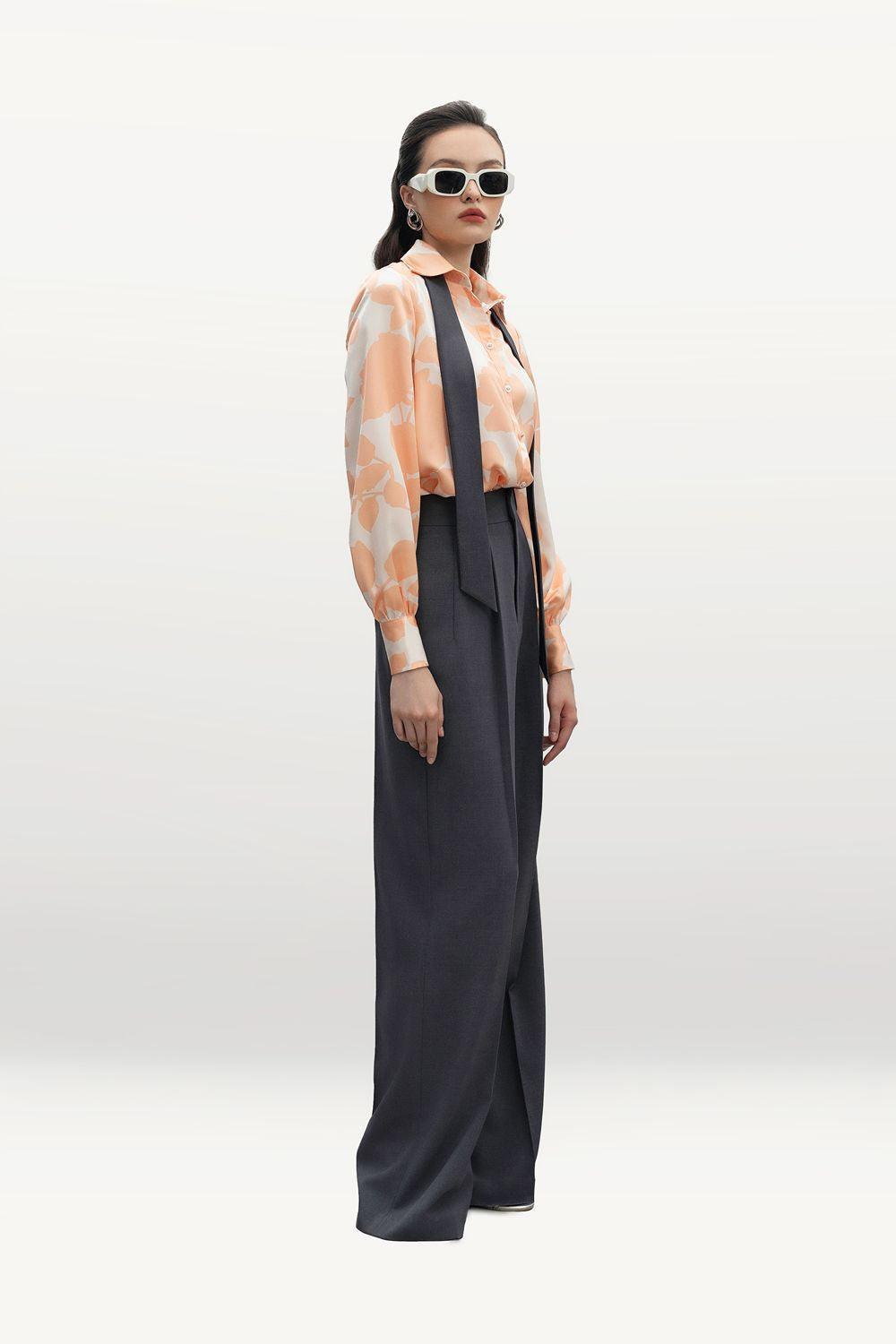 Clementine Straight Wide Leg Velvet Floor Length Pants - MEAN BLVD