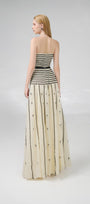 Cline Strapless Stone Organza Floor Length Dress - MEAN BLVD