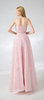 Cline Strapless Stone Organza Floor Length Dress - MEAN BLVD