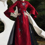 Clouds Sheath Round Neck Zibeline Calf Length Ao Dai - MEAN BLVD