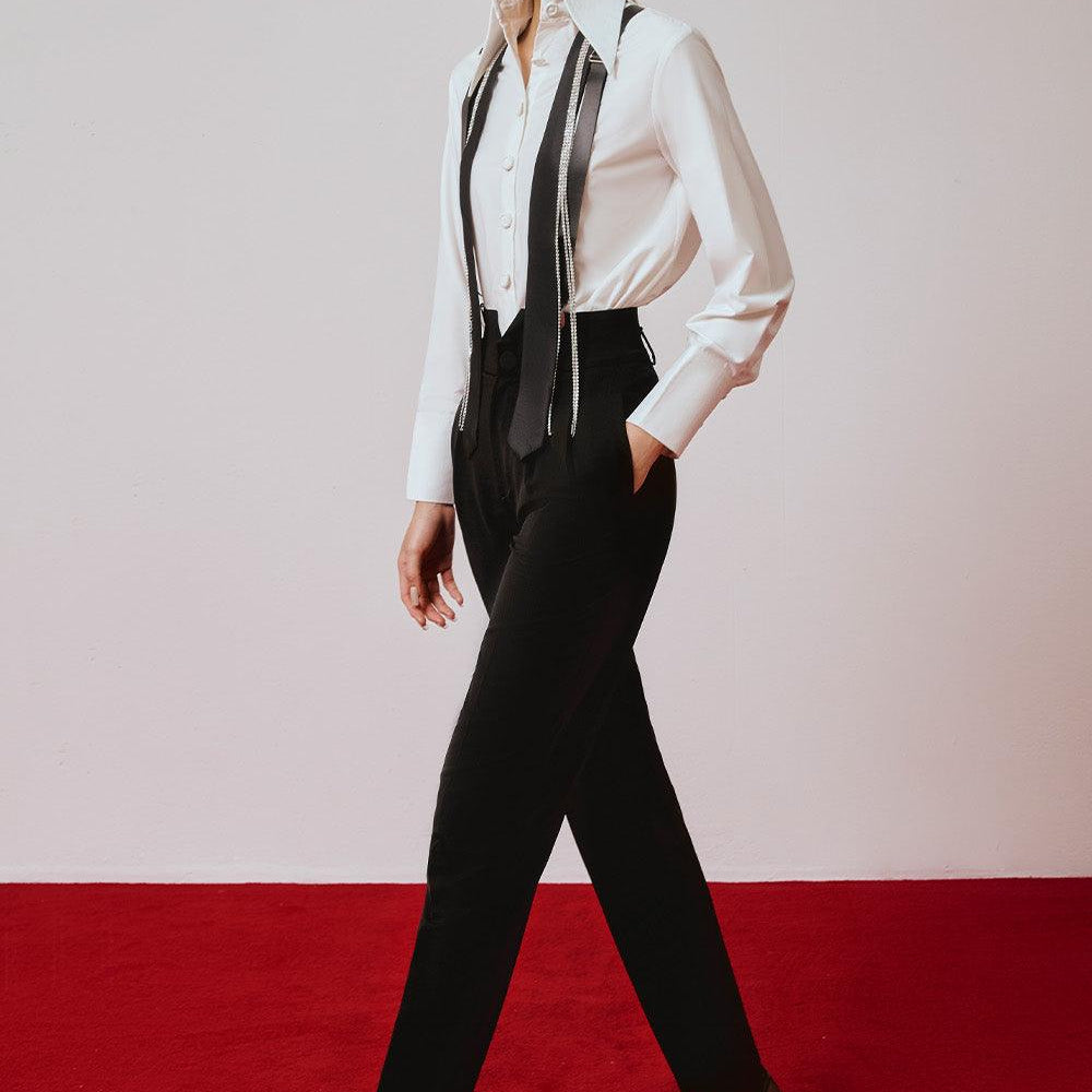 Cobal Pegged Basic Cotton Ankle Length Pants - MEAN BLVD