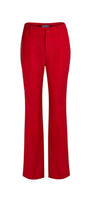 Cole Flared Side Slit Twill Cotton Floor Length Trousers - MEAN BLVD