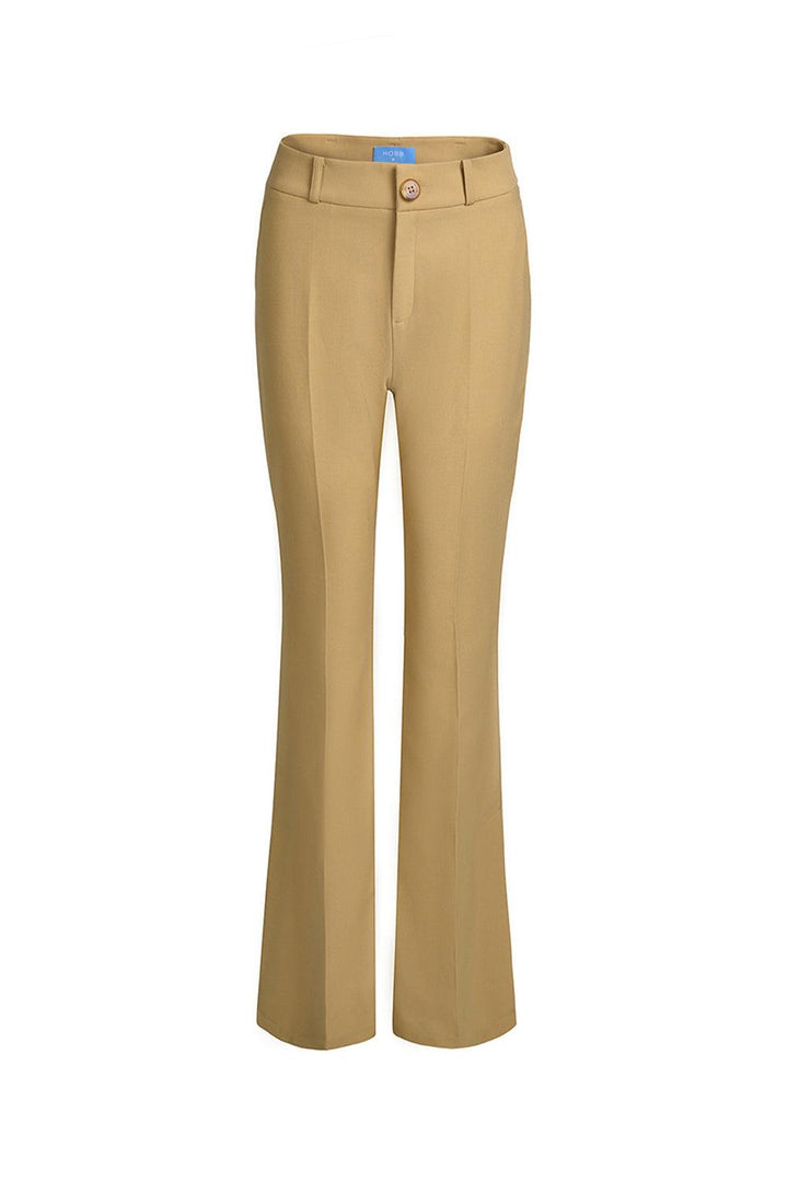 Cole Flared Side Slit Twill Cotton Floor Length Trousers - MEAN BLVD
