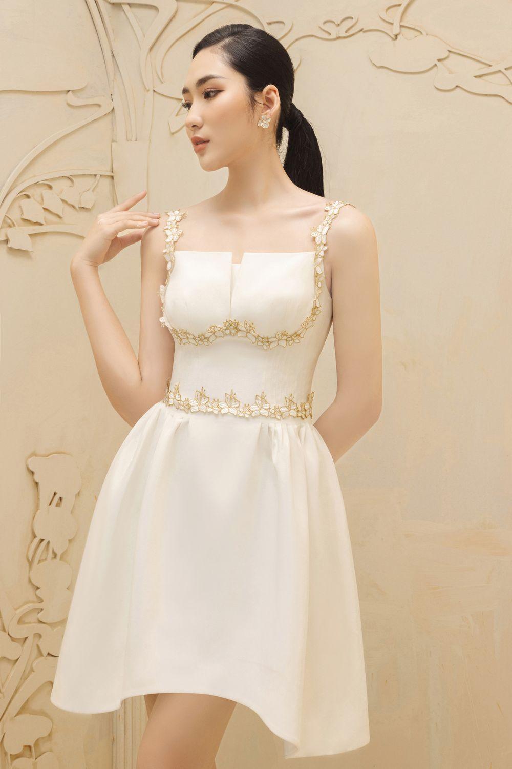 Colette A-line Square Neck Polycotton Mini Dress - MEAN BLVD