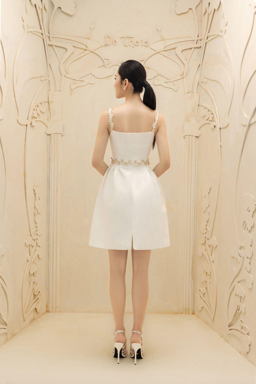 Colette A-line Square Neck Polycotton Mini Dress - MEAN BLVD