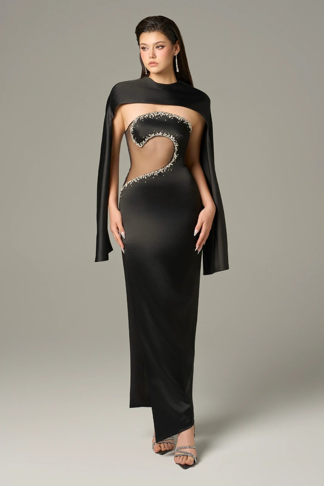 Constellation Rhinestone Maxi Dress - MEAN BLVD