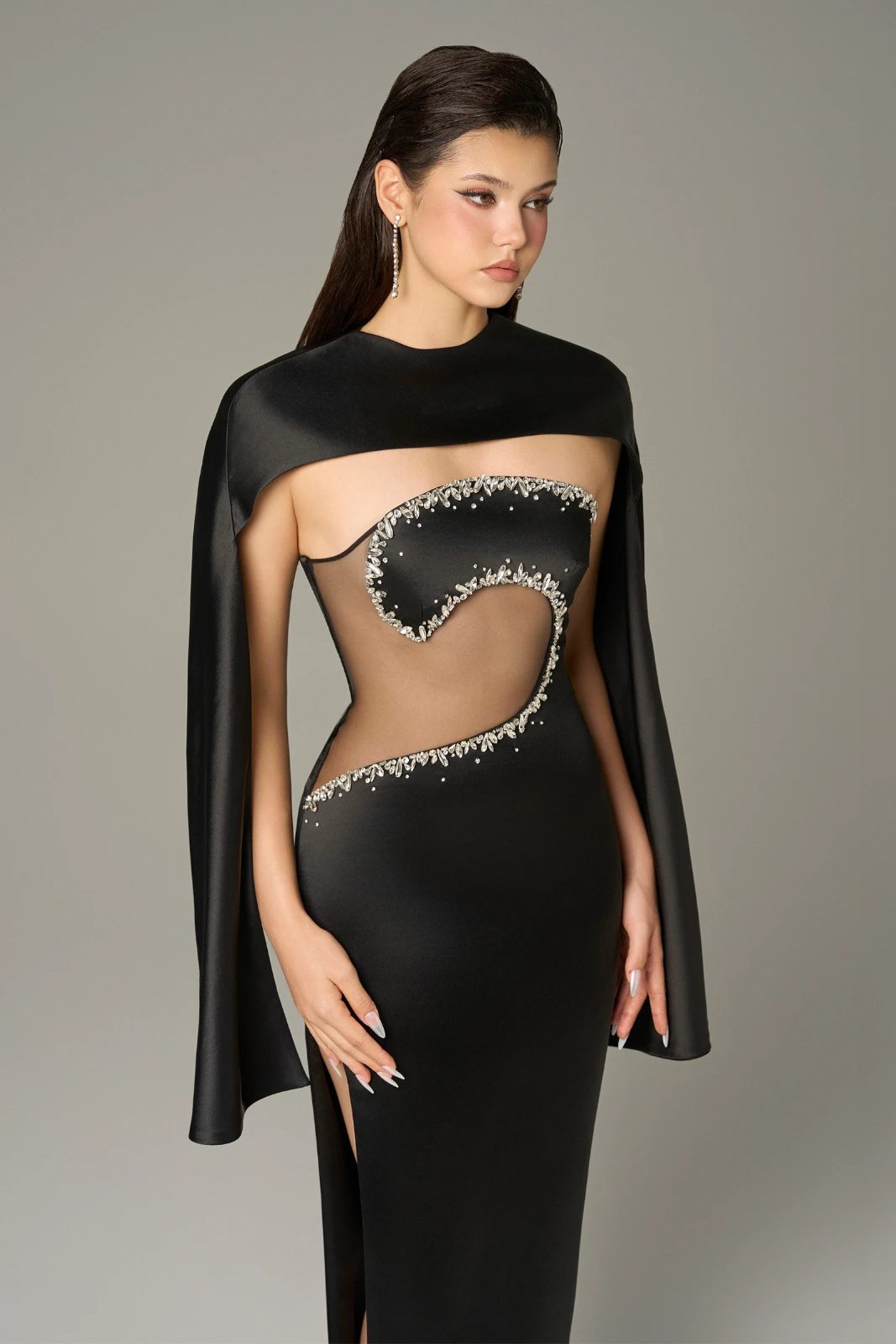 Constellation Rhinestone Maxi Dress - MEAN BLVD