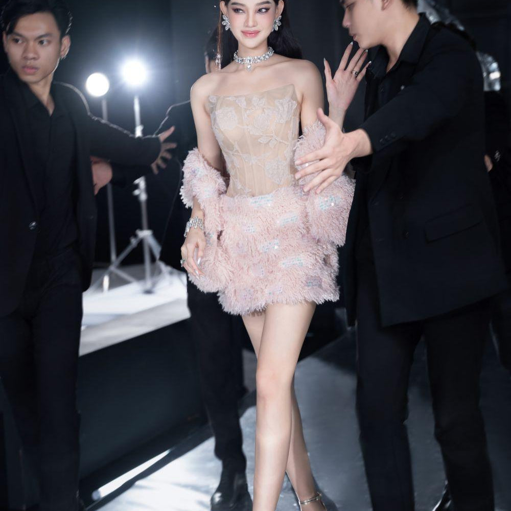 Corci Bodycon Corset Mesh Top - MEAN BLVD