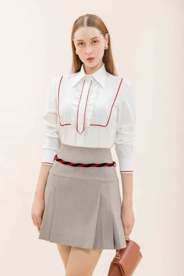 Cordelia Straight Collared Neck Kate Shirt - MEAN BLVD