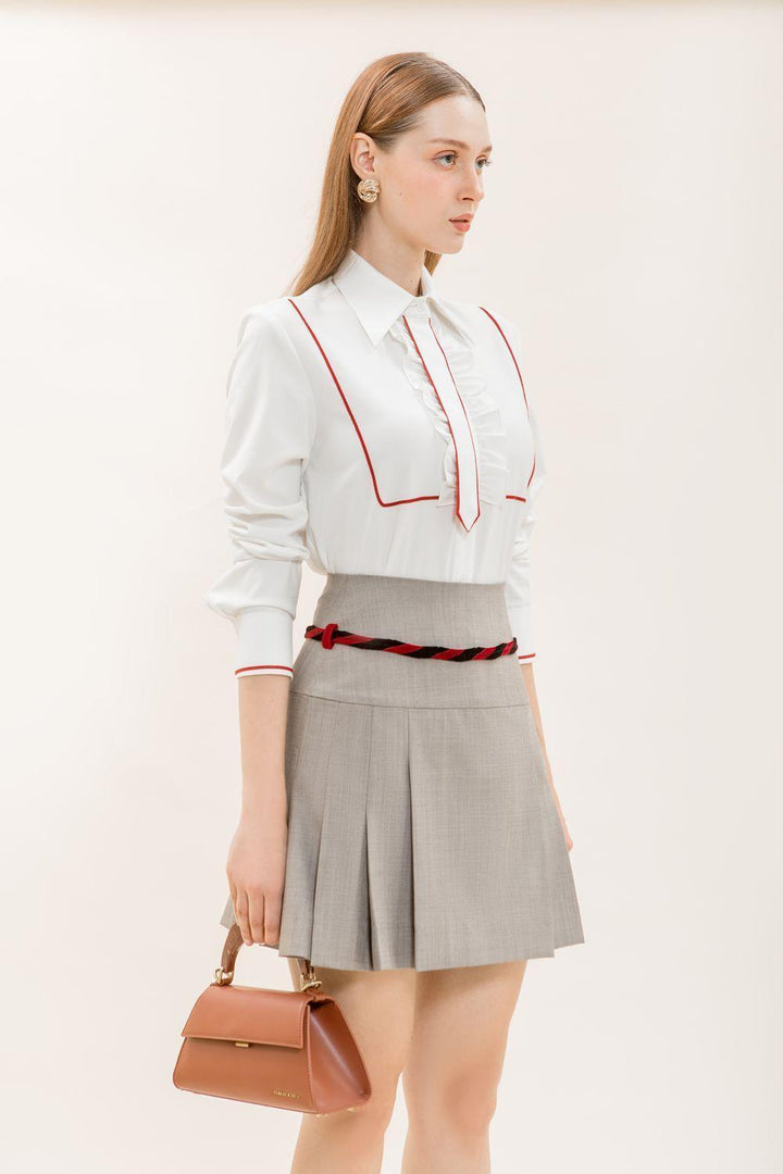 Cordelia Straight Collared Neck Kate Shirt - MEAN BLVD