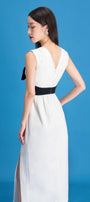 Cosy Sheath Side Slit Tweed Midi Dress - MEAN BLVD