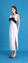 Cosy Sheath Side Slit Tweed Midi Dress - MEAN BLVD